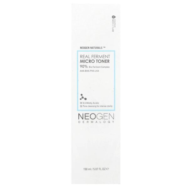 NEOGEN DERMALOGY Real Ferment Micro Collection with Naturally Fermented Ingredients (Rice) & Hyaluronic Acid for Hydrated, Brightened and Healthy Skin (Micro Toner 5.07 Fl Oz (150 mL)) - Image 2