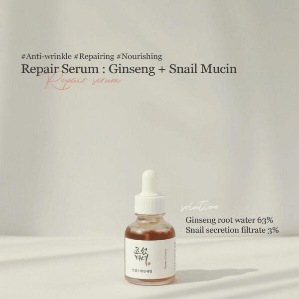 Repair Serum, Ginseng + Snail Mucin, 1.01 Fl Oz / 30Ml - Image 6