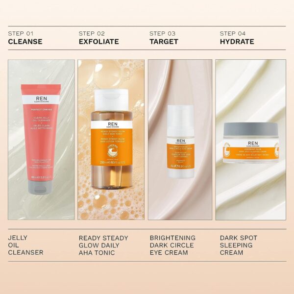 REN Clean Skincare AHA BHA Liquid Exfoliant for Face - Salicylic & Lactic Acid Exfoliator with Azelaic Acid Precursors, Brightening Exfoliating Toner - Image 6